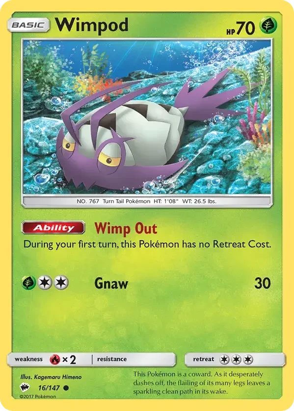 16/147 from Burning Shadows Common Pokemon Card
