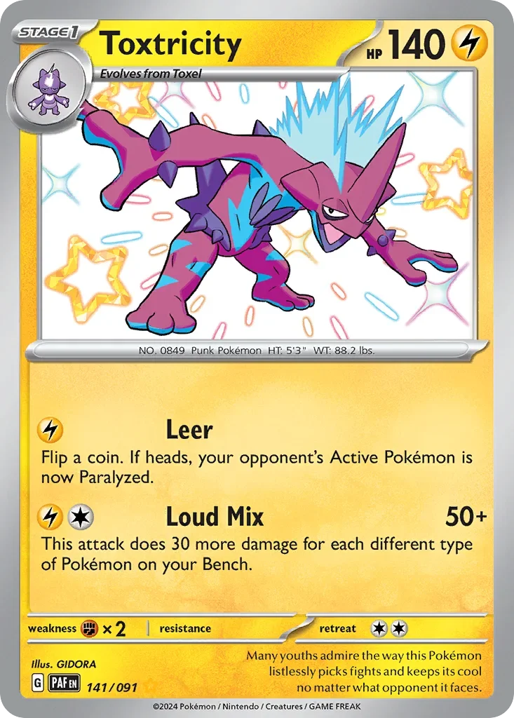 141/091 from Paldean Fates Shiny Rare Pokemon Card