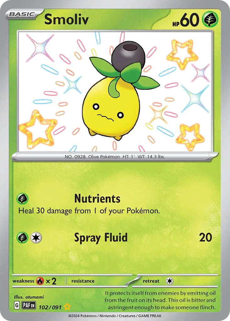 102/091 from Paldean Fates Shiny Rare Pokemon Card