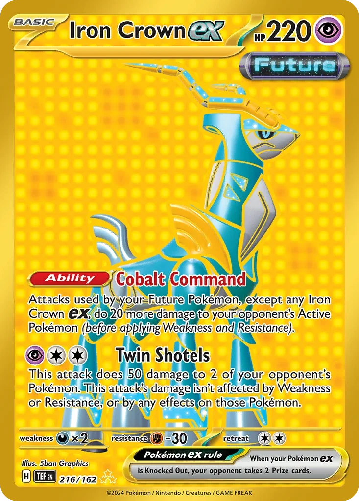 216/162 from Temporal Forces Hyper Rare Pokemon Card