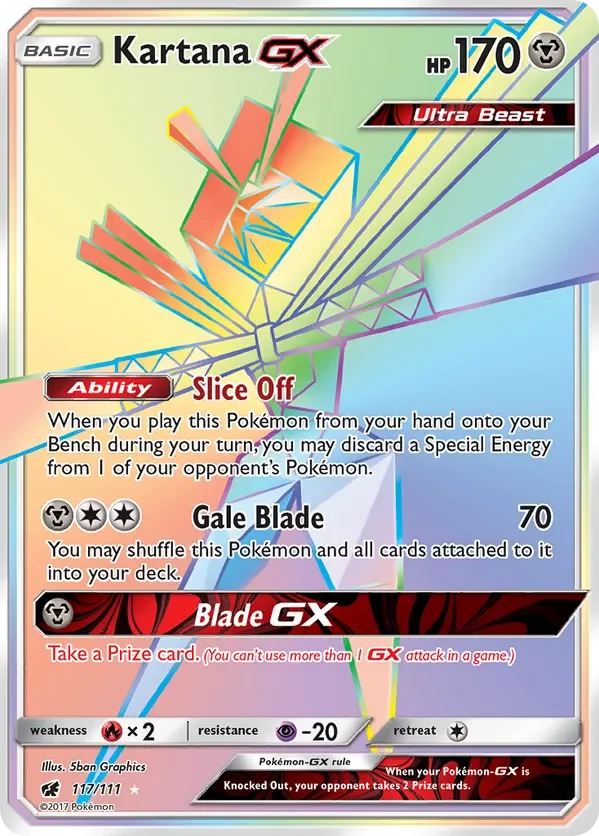 117/111 from Crimson Invasion Rainbow Rare Pokemon Card