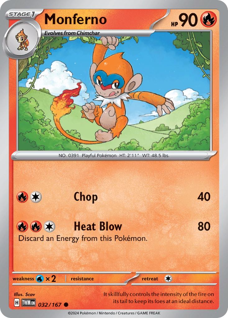 032/167 from Twilight Masquerade Card List Common Pokemon Card