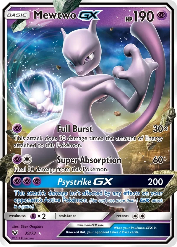 39/73 from Shining Legends Ultra Rare Pokemon Card