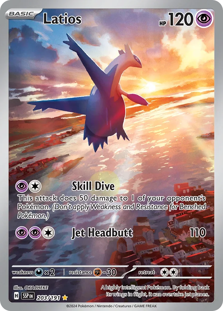 203/191 from Surging Sparks Card List Illustration Rare Pokemon Card