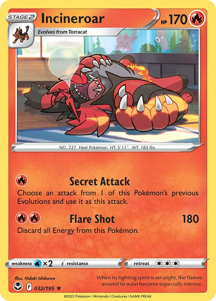 032/195 from Silver Tempest Rare Pokemon Card