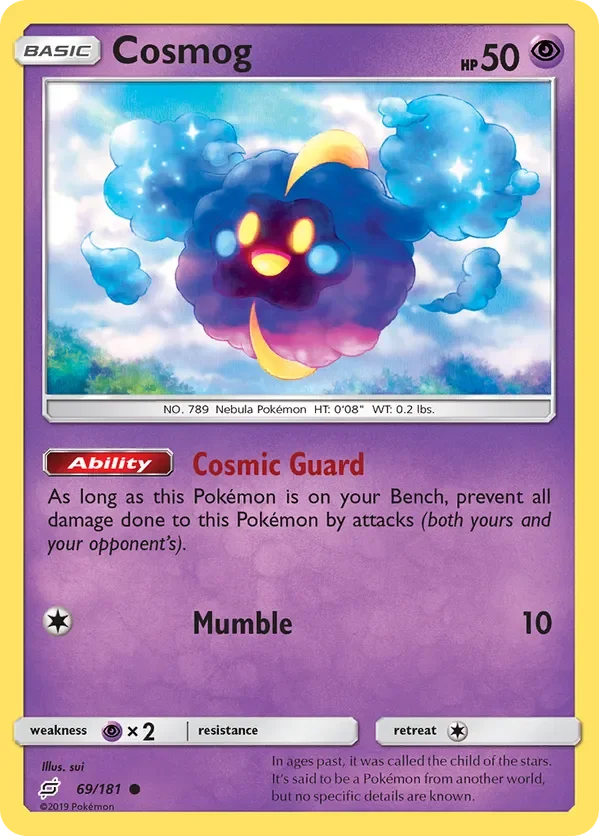 69/181 Cosmog Common Pokemon Card