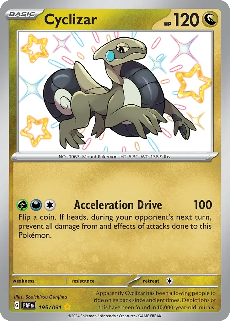 195/091 from Paldean Fates Shiny Rare Pokemon Card