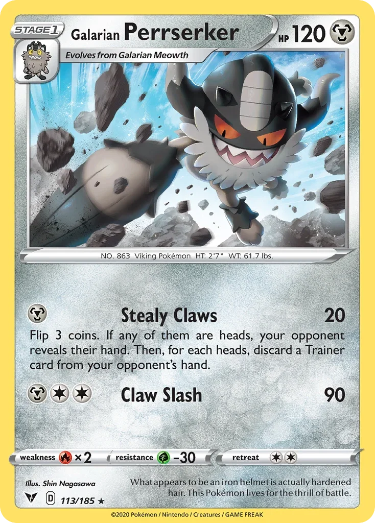113/185 from Vivid Voltage Rare Pokemon Card