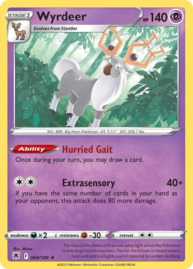 069/189 from Astral Radiance Holo Rare Pokemon Card