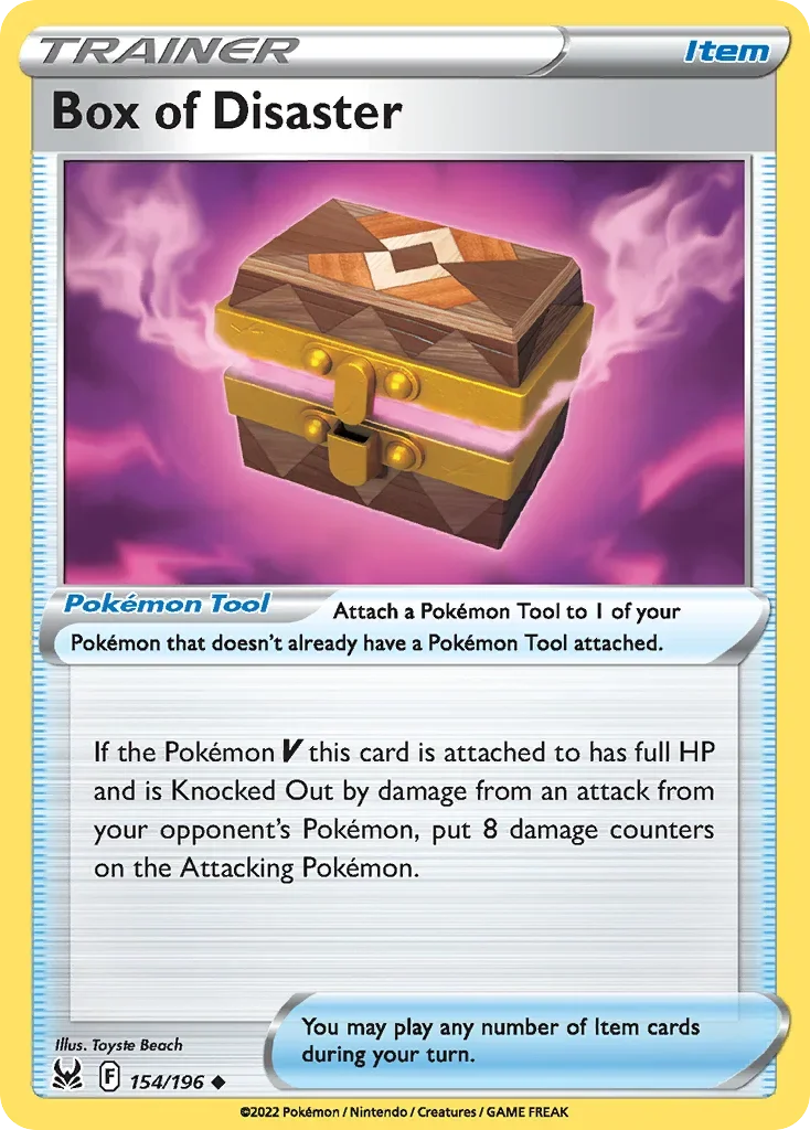 154/196 from Lost Origin Uncommon Pokemon Card
