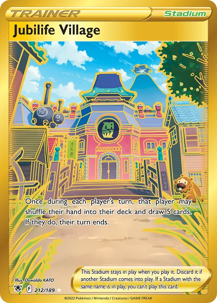 212/189 from Astral Radiance Gold Secret Rare Trainer Card