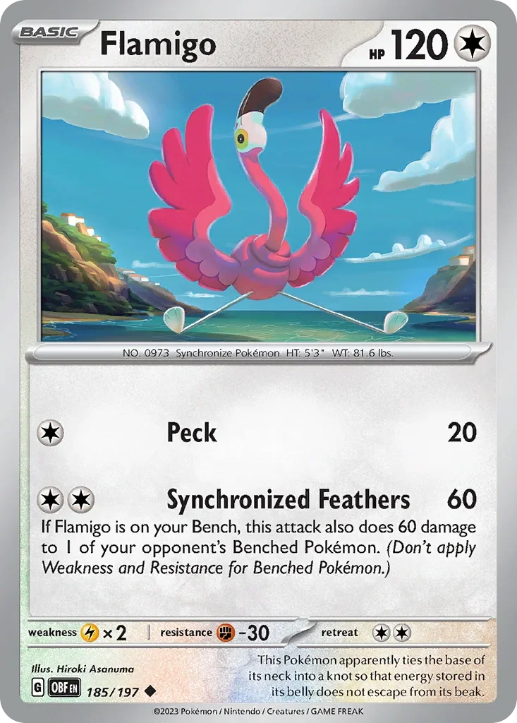 185/197 from Obsidian Flames Uncommon Pokemon Card