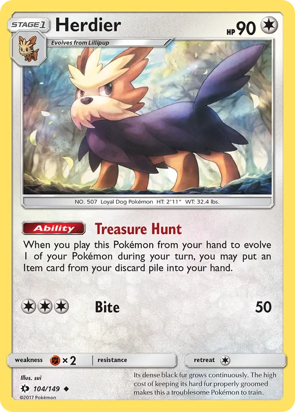 104/149 from Sun & Moon Base Uncommon Pokemon Card