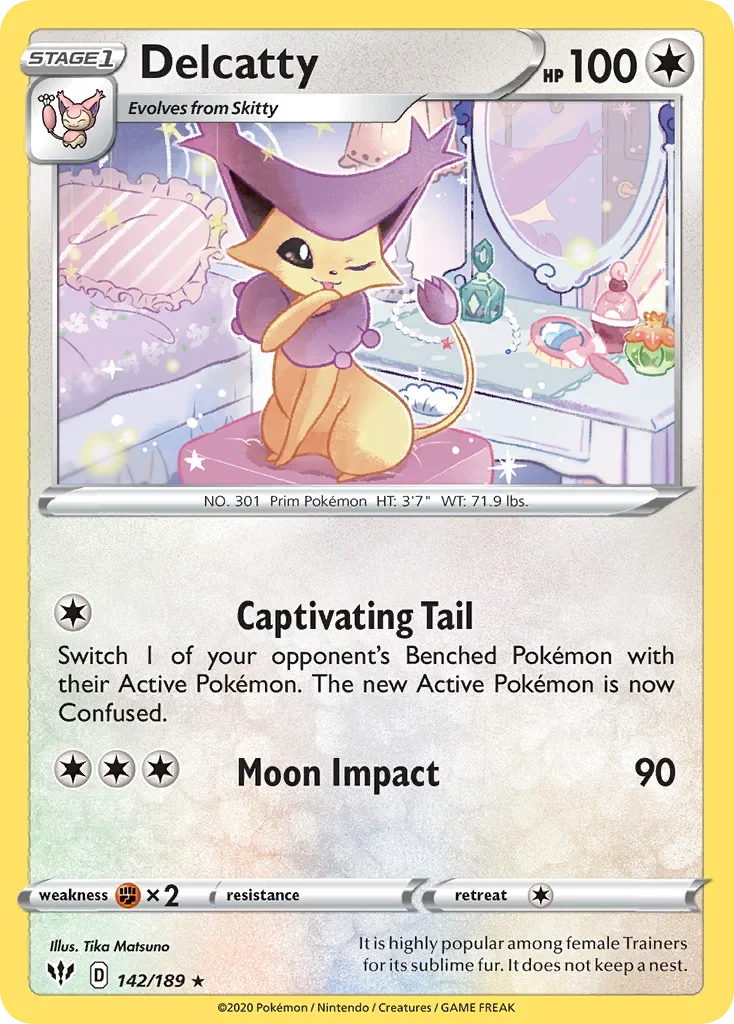 142/189 from Darkness Ablaze Rare Pokemon Card