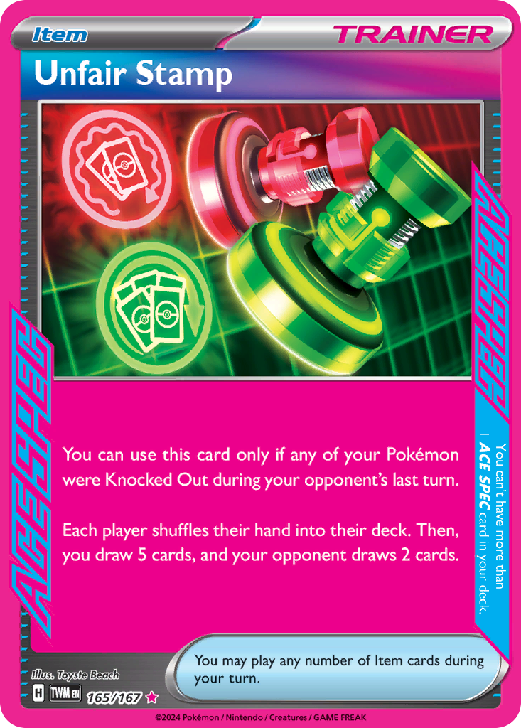 165/167 from Twilight Masquerade ACE SPEC Rare Pokemon Card