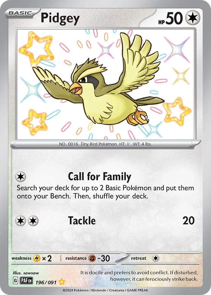 196/091 from Paldean Fates Shiny Rare Pokemon Card