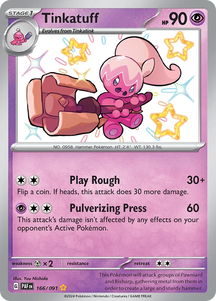 166/091 from Paldean Fates Shiny Rare Pokemon Card