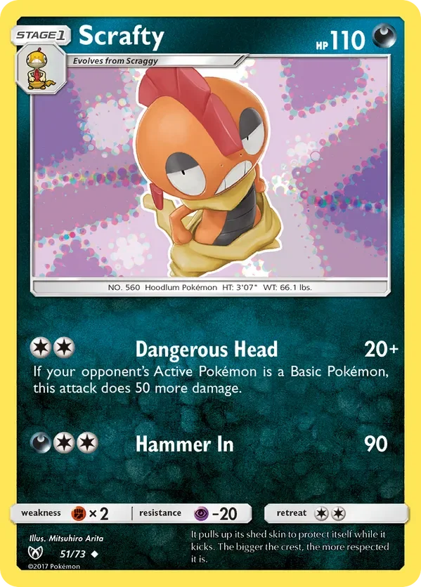 51/73 from Shining Legends Uncommon Pokemon Card