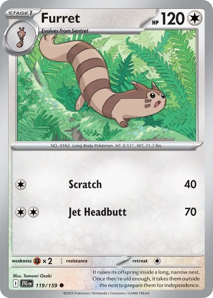 119/159 from Journey Together Common Pokemon Card