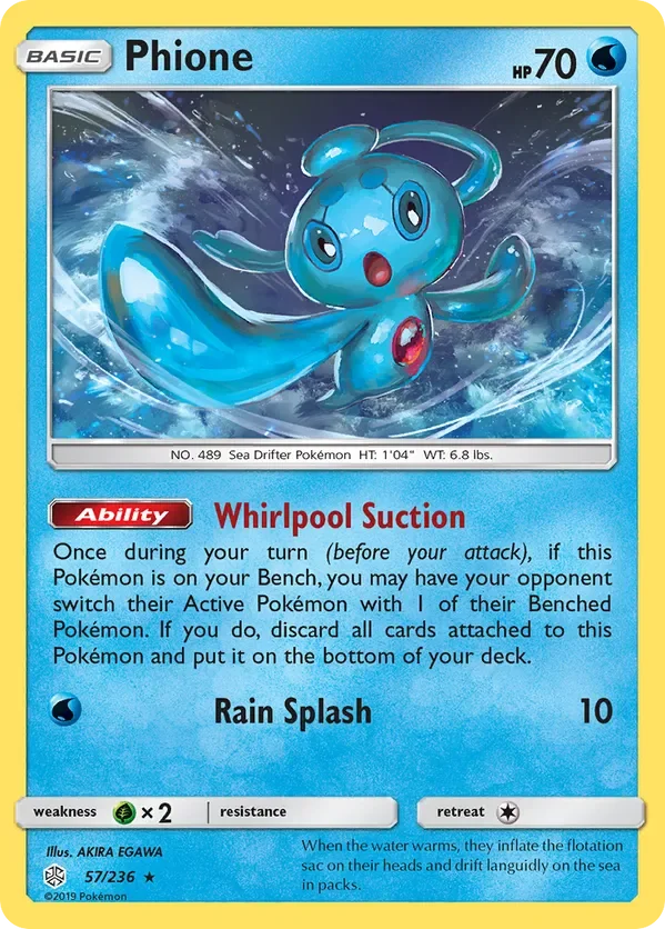 57/236 Phione Rare Pokemon Card