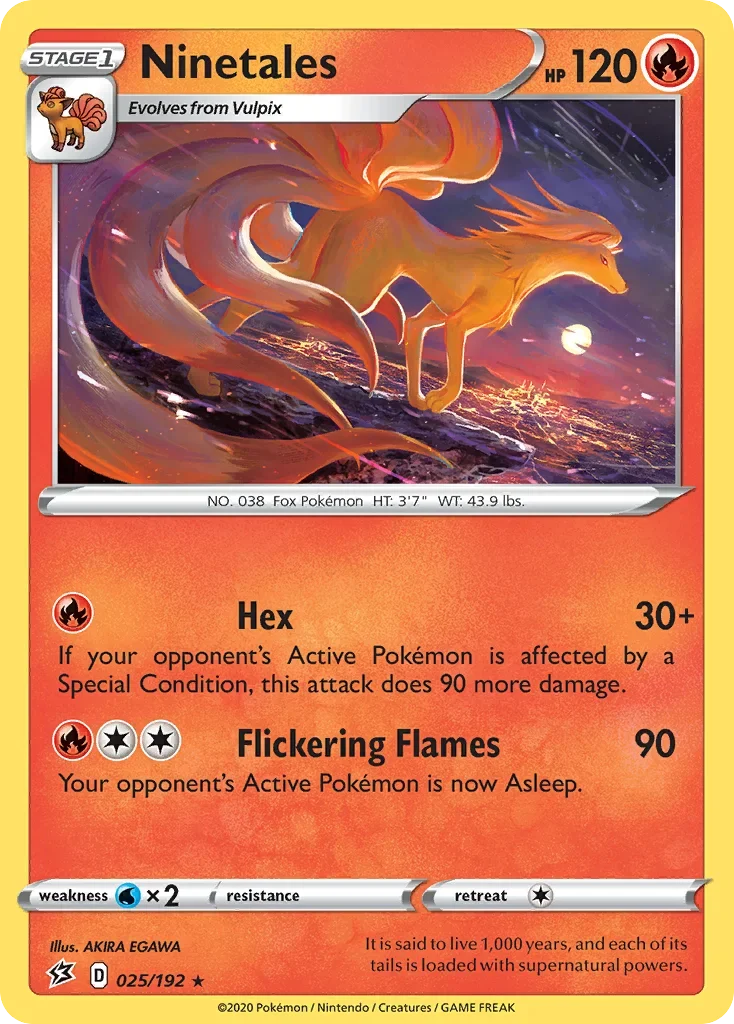 025/192 from Rebel Clash Rare Pokemon Card