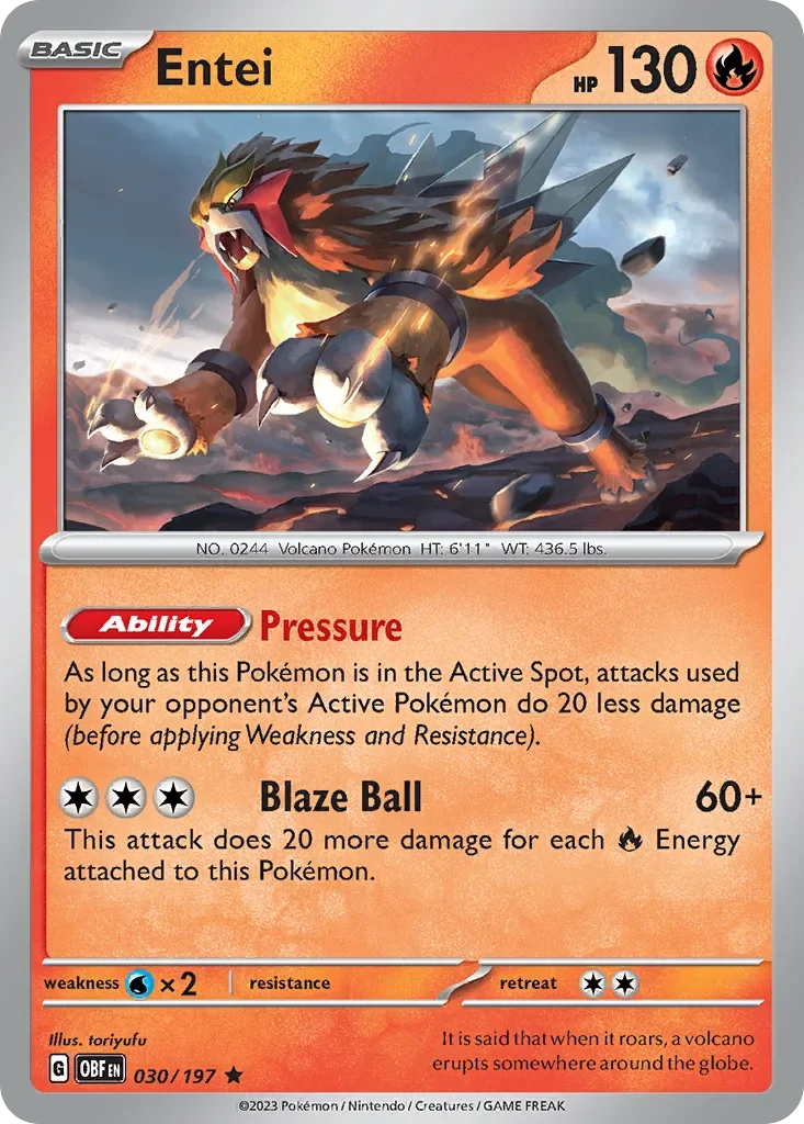 030/197 from Obsidian Flames Rare Pokemon Card