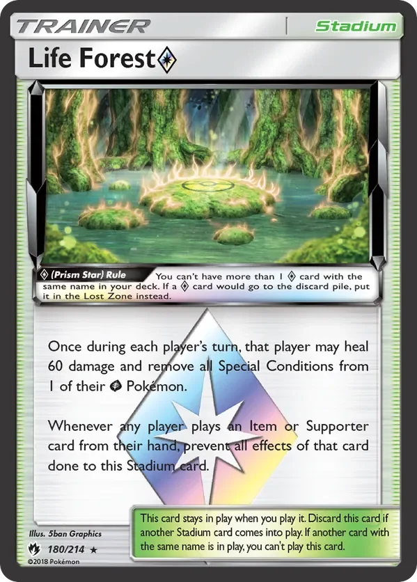 180/214 from Lost Thunder Prism Rare Trainer Card