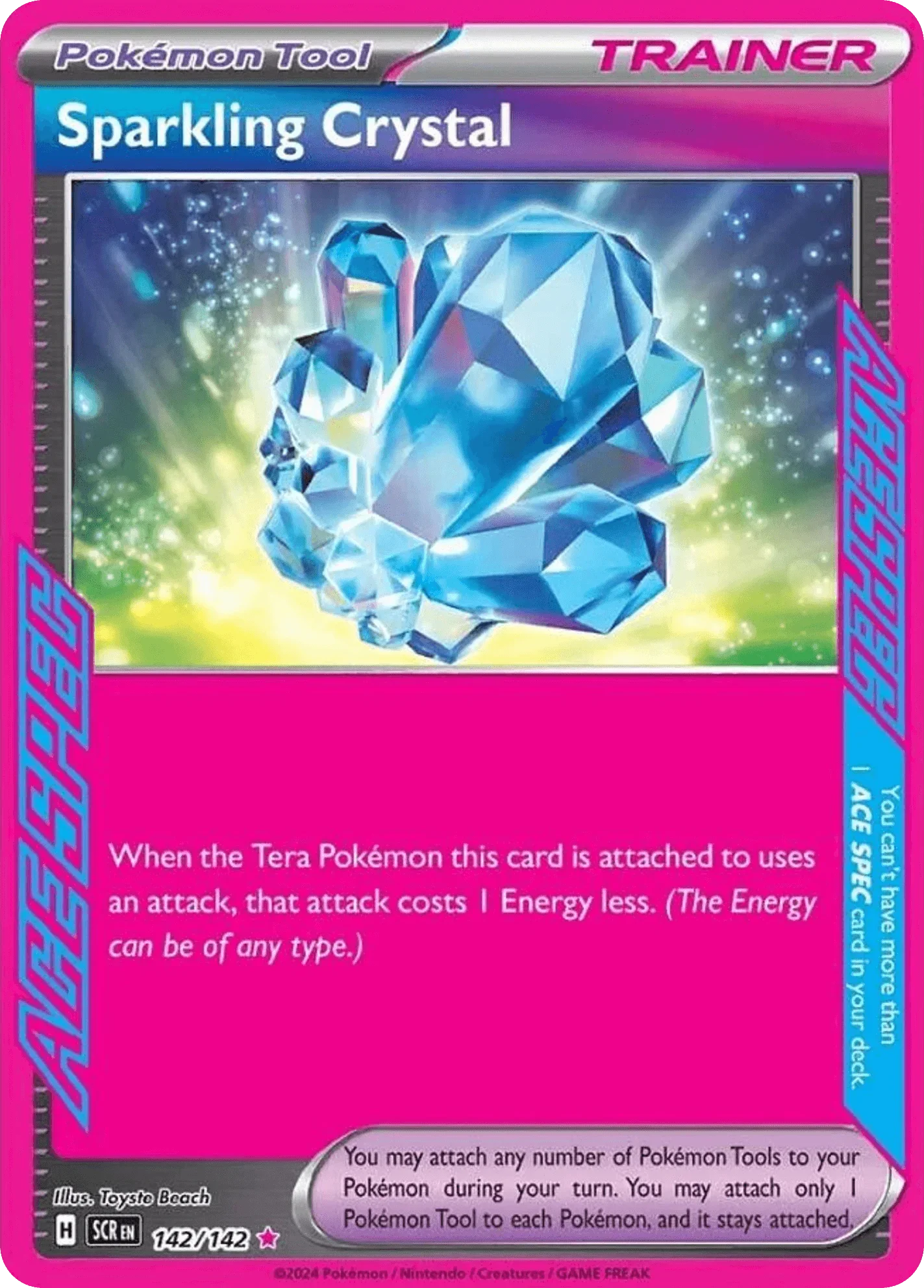 142/142 from Stellar Crown Card List ACE SPEC Rare Pokemon Card