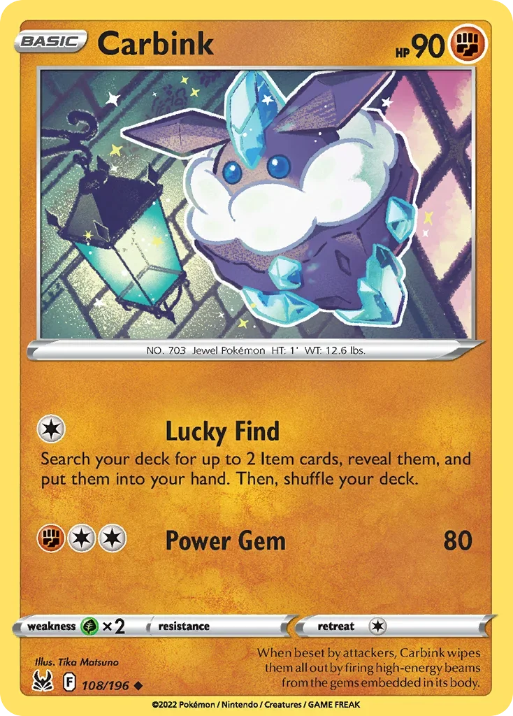 108/196 from Lost Origin Uncommon Pokemon Card