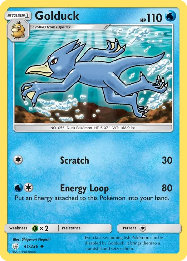 41/236 Golduck Uncommon Pokemon Card