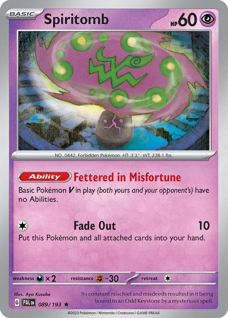 089/193 from Paldea Evolved Rare Pokemon Card