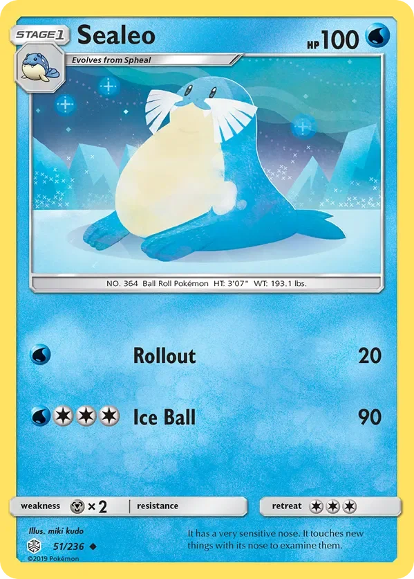 51/236 Sealeo Uncommon Pokemon Card