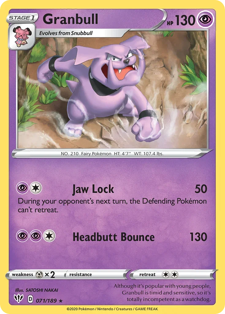 071/189 from Darkness Ablaze Rare Pokemon Card