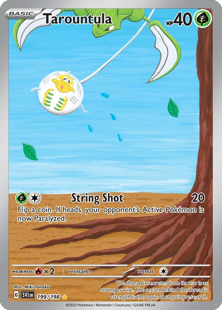 199/198 from Scarlet & Violet Illustration Rare Pokemon Card
