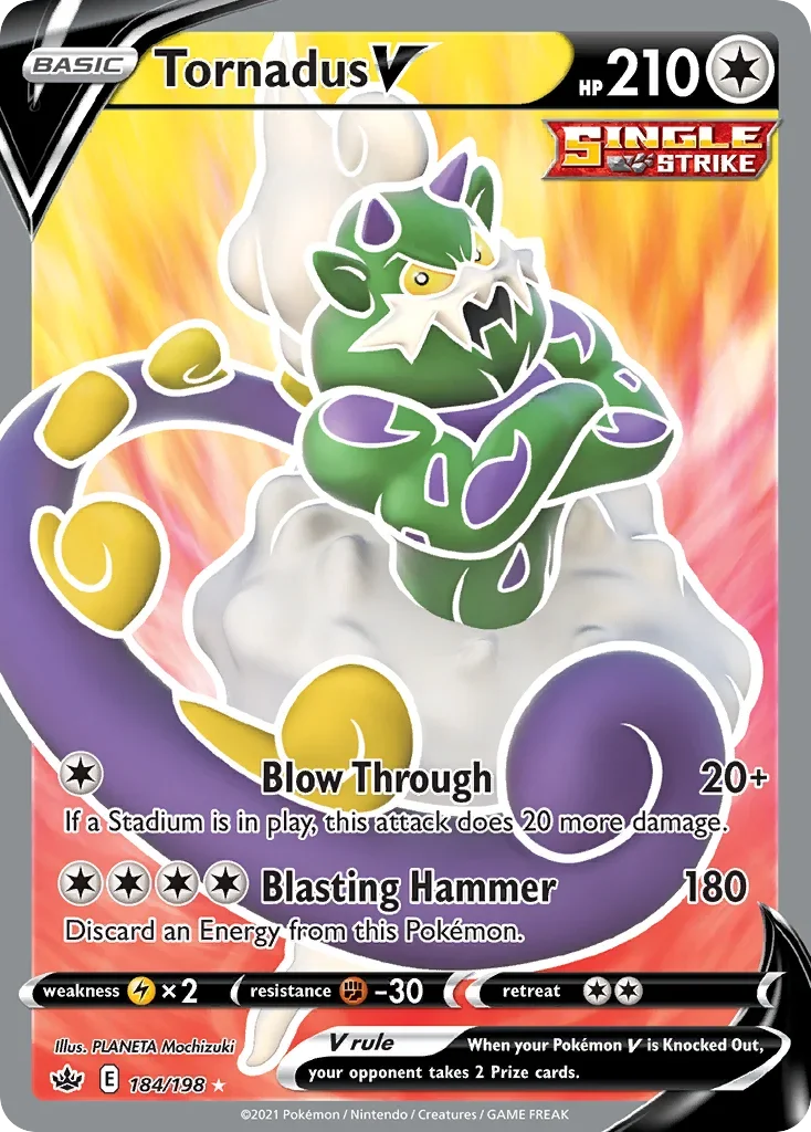 184/198 from Chilling Reign Full Art Pokemon Card