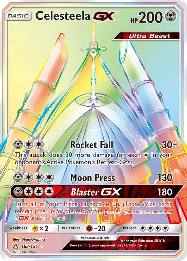 162/156 from Ultra Prism Rainbow Rare Pokemon Card