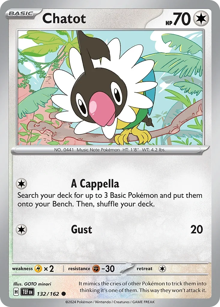 132/162 from Temporal Forces Common Pokemon Card