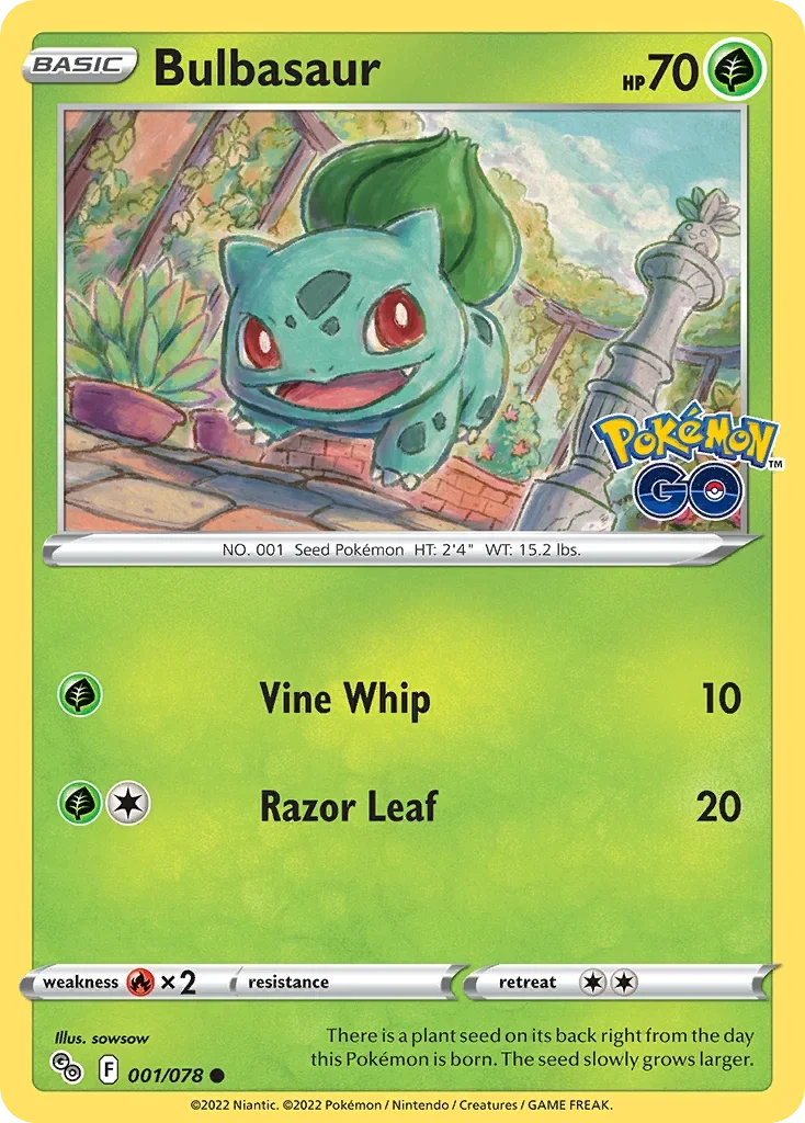 001/078 from Pokemon GO Common Pokemon Card