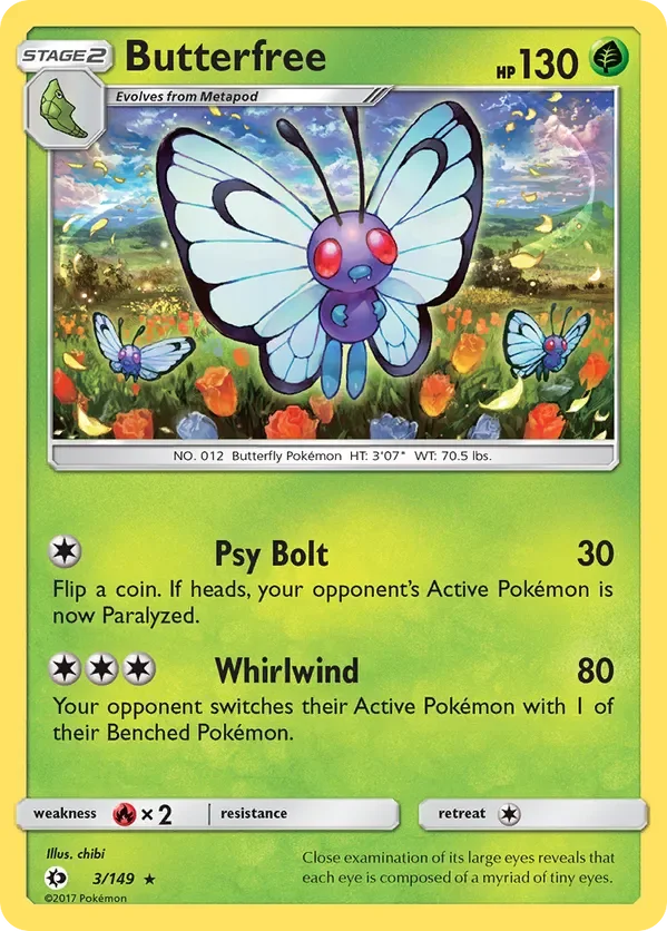 3/149 from Sun & Moon Base Rare Pokemon Card