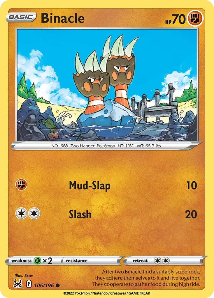 106/196 from Lost Origin Common Pokemon Card