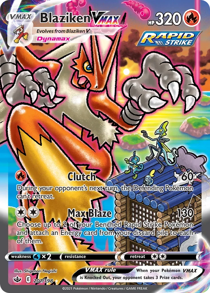 201/198 from Chilling Reign Alternate Art Secret Rare Pokemon Card