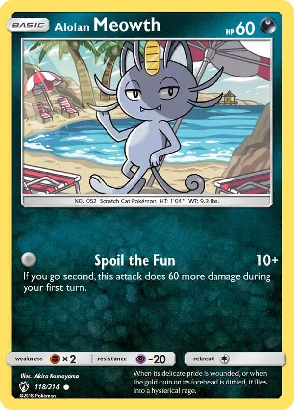 118/214 from Lost Thunder Common Pokemon Card