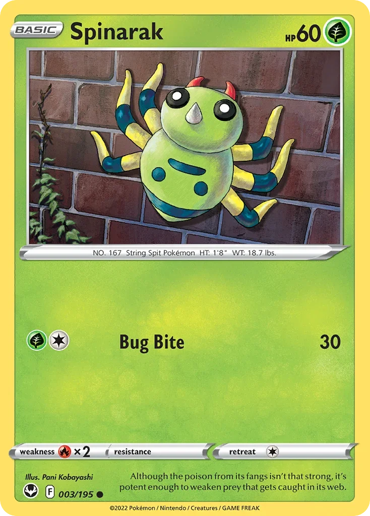 003/195 from Silver Tempest Common Pokemon Card
