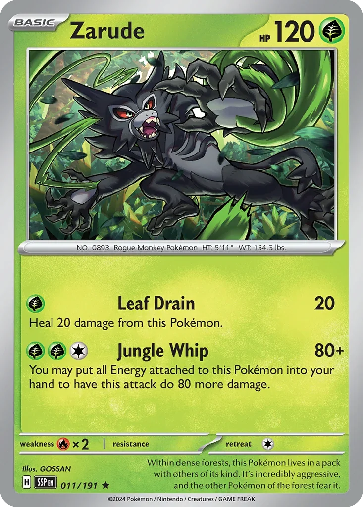 011/191 from Surging Sparks Card List Rare Pokemon Card