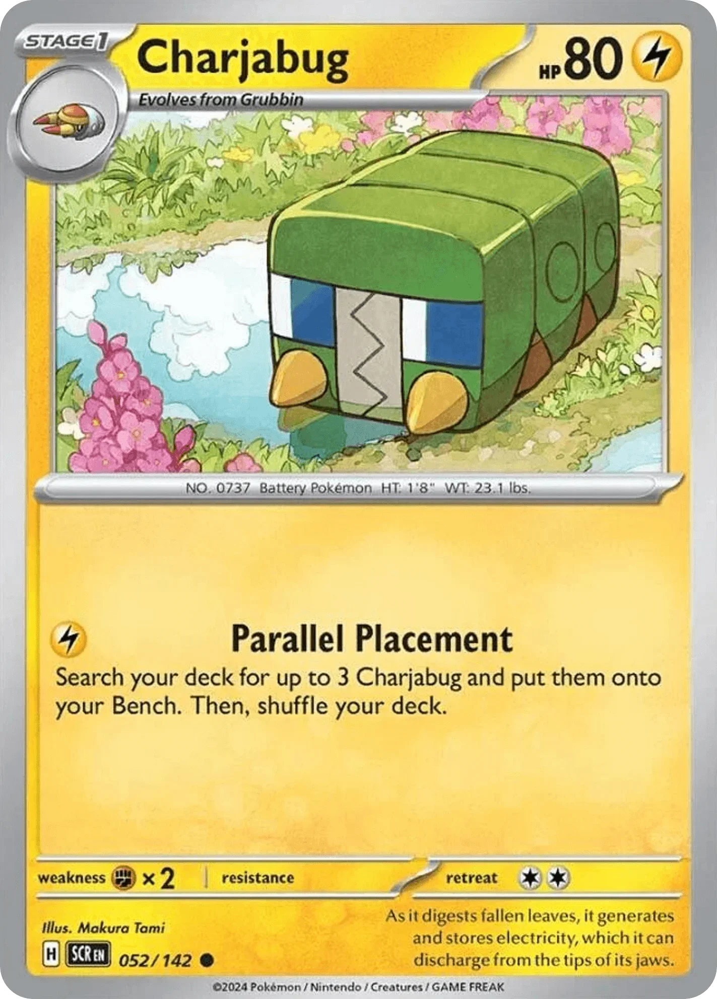 052/142 from Stellar Crown Card List Common Pokemon Card