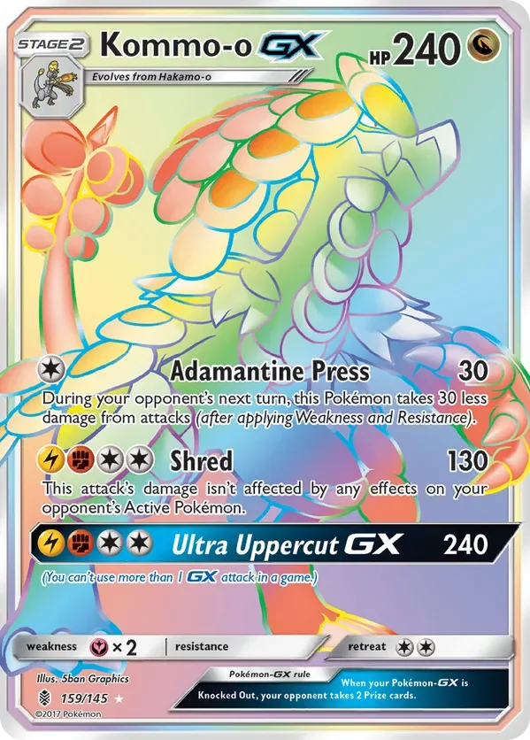 159/145 from Guardians Rising Rainbow Rare Pokemon Card
