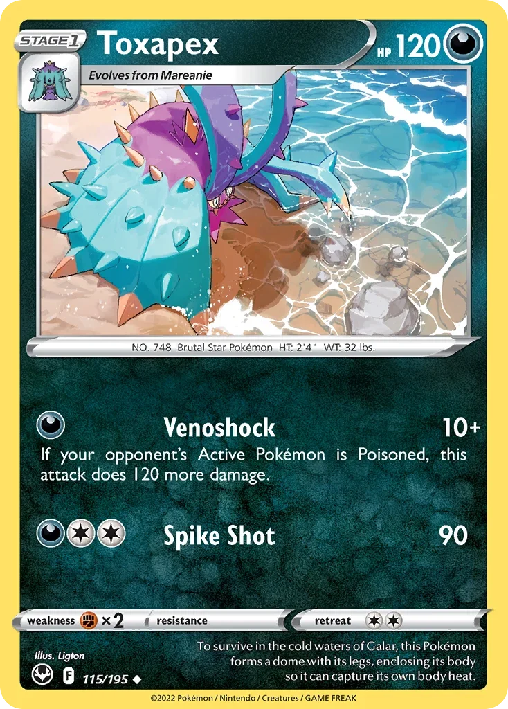 115/195 from Silver Tempest Uncommon Pokemon Card