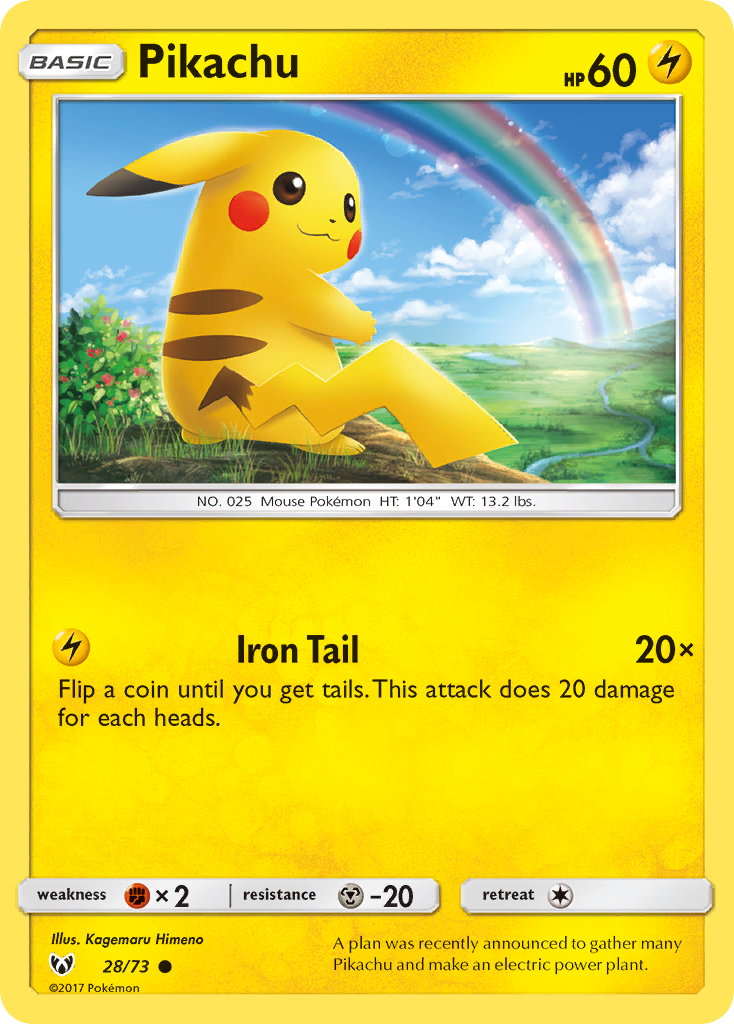 28/73 from Shining Legends Common Pokemon Card