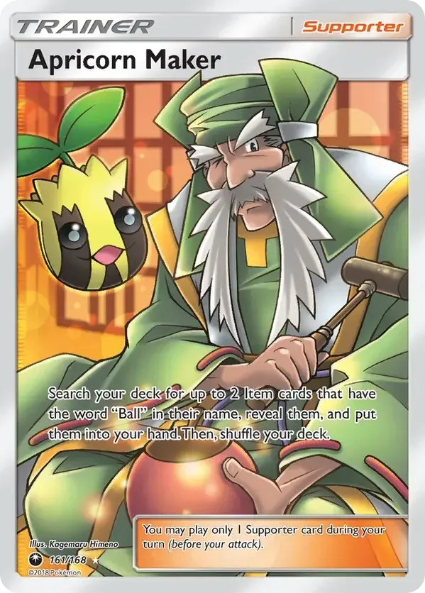 161/168 Apricorn Maker Full Art Trainer Pokemon Card