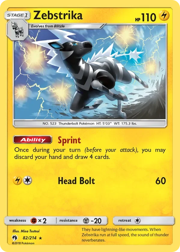 82/214 from Lost Thunder Rare Pokemon Card